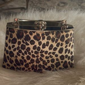 Small leopard purse